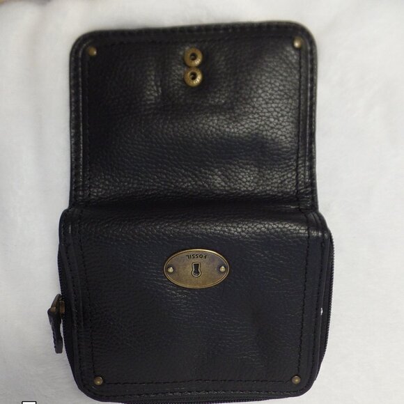 Black Fossil Leather Wallet - Picture 4 of 15